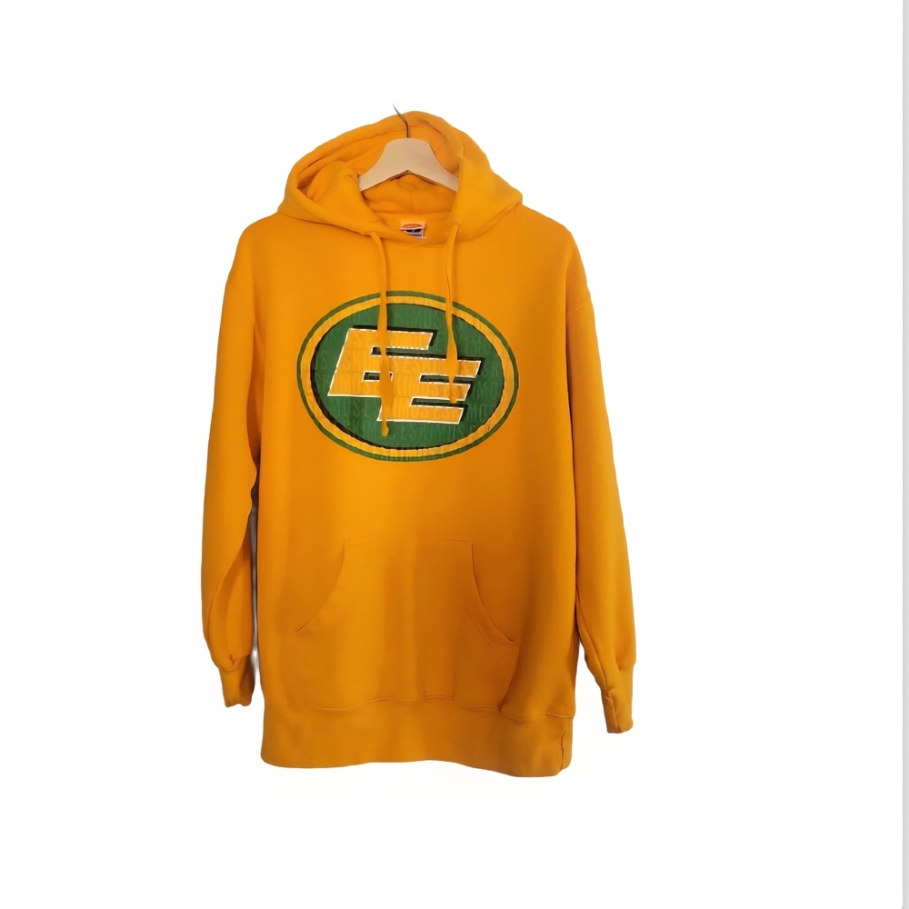 CFL EDMONTON Eskimos Size S Double E Hoodie Sport Cozy Fleece Lined